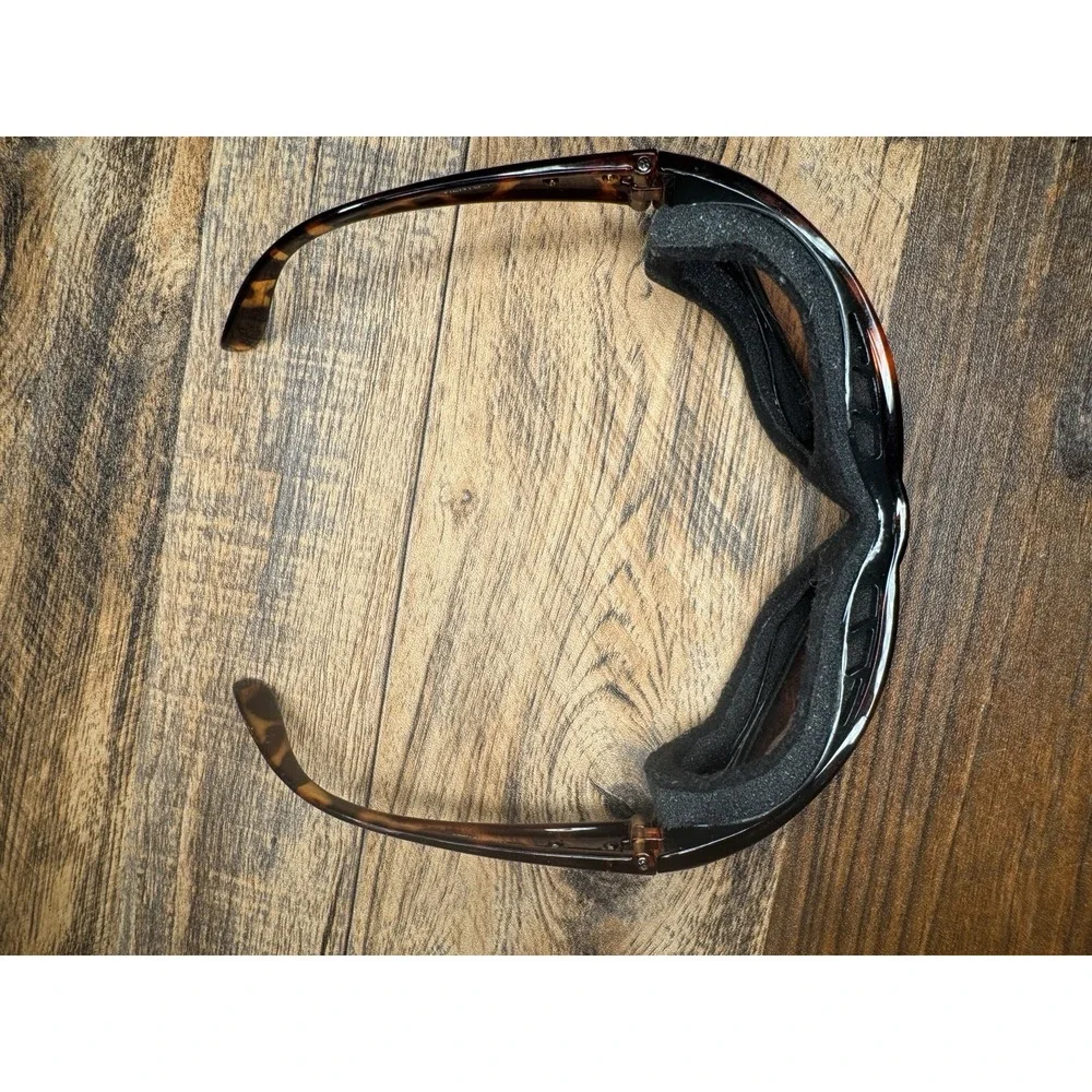 Panoptx Foam Lined Goggles Tortoiseshell Frame Amber Lenses